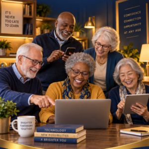 Technology confidence for older adults - Reframing Confidence ebook cover
